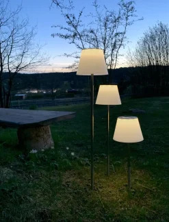 SOLINI Solcellslampa 90cm Vit