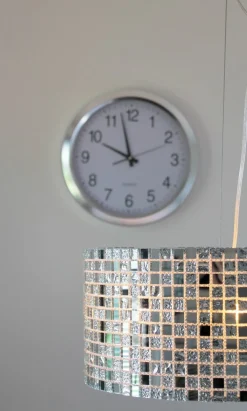 SPEGELMOSAIK Takpendel 40cm Krom