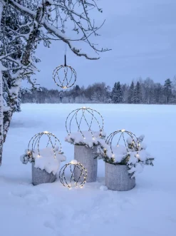 SPHERE Utomhusdekoration Batteri 44cm Svart