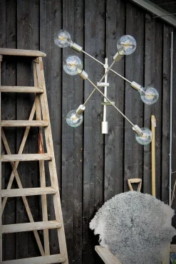 SPRÖT Takpendel 6L 85cm Borstad Nickel IP20