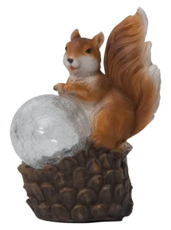 SQUIRREL Solcells-Dekoration 16,5cm Flerfärgad