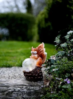 SQUIRREL Solcells-Dekoration 16,5cm Flerfärgad