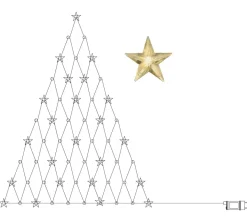 STAR CURTAIN Ljusnät 55L 1,2m Transparent