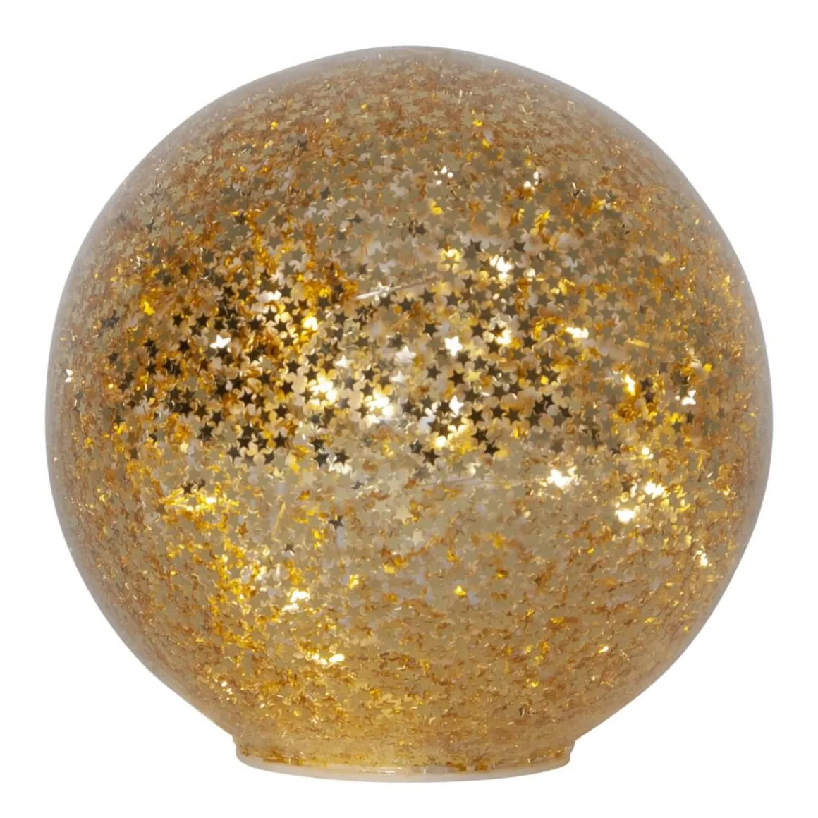STAR FALL Glasdekoration Batteri 15cm Guld