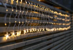 STARNET Ljusnät 4,8*0,4m 160LED IP44 Varmvit/Transparent