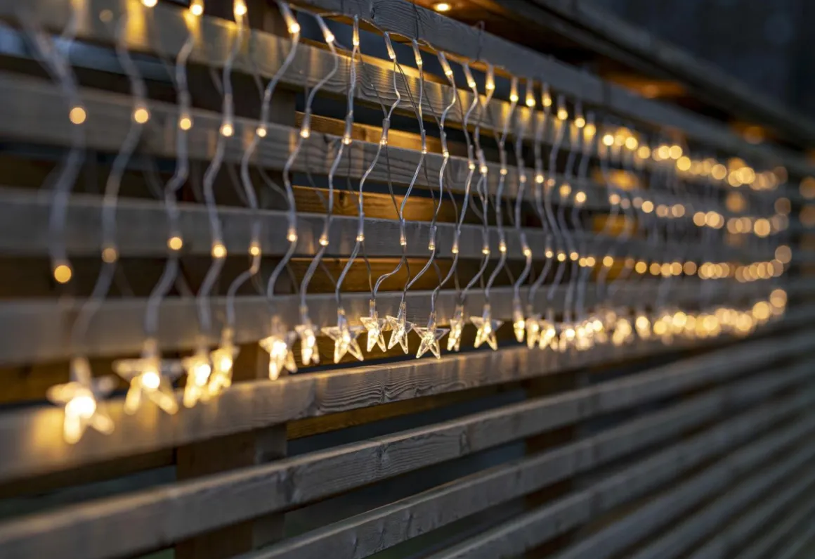 STARNET Ljusnät 4,8*0,4m 160LED IP44 Varmvit/Transparent