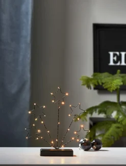 STARY Ljusstake 27,5cm 38LED Svart