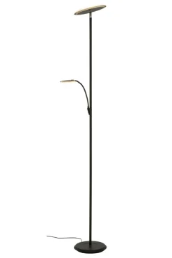 STOCKHOLM Golvlampa LED-Uplight Dimbar 184cm Svart