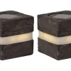 STONECUBE Solcellsdekoration 2-pack 8,5cm Grå