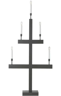 STORM Träljusstake 118cm Grå