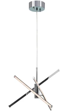 STRAZZA LED Takpendel Stepdim 62cm Krom/Silikon/Glitter