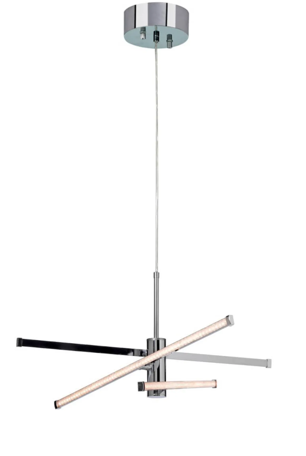 STRAZZA LED Takpendel Stepdim 62cm Krom/Silikon/Glitter