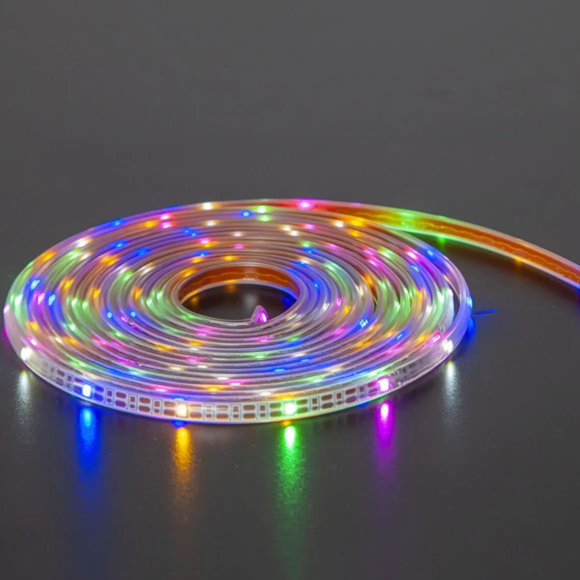 STRIP LIGHT Solcellsslinga 5m Flerfärgad