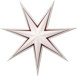 STRIPE Pappersstjärna 77cm Röd/Vit