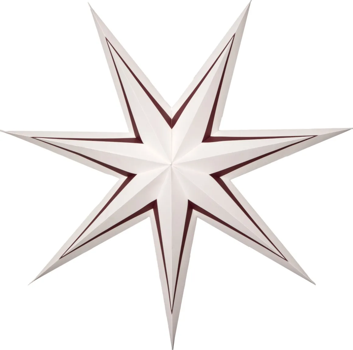 STRIPE Pappersstjärna 77cm Röd/Vit