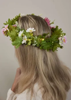 SUMMER Krans 30cm 15LED Grön Batteri