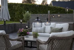 SUNLIGHT - 8 LIGHT Solcells-ljusslinga 700cm Svart