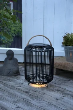 SUNLIGHT Solcellsdekoration 48cm Svart IP44