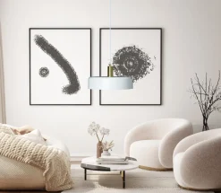 SUVI Taklampa 35cm Vit/Mässing