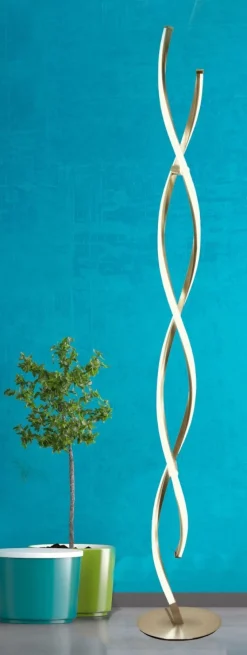 SWIRL Golvlampa Dimbar 137cm Stål