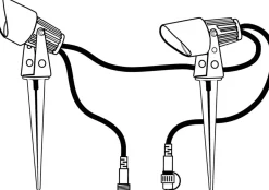 SYSTEM 24 Trädgårdsspot 150cm Svart
