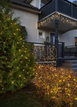 SYSTEM DECOR EXTRA Istappsslinga 4m 140LED Varmvit/Svart IP44