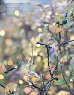 SYSTEM DECOR EXTRA Ljusslinga 10m 100LED Varmvit/Svart IP44