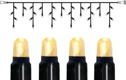 SYSTEM LED EXTRA Istappsslinga 3m 50LED Varmvit/Svart IP44