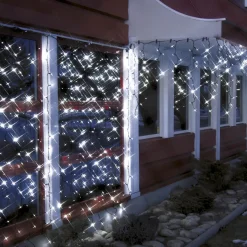 SYSTEM LED EXTRA Istappsslinga 2m 100LED Kallvit/Svart IP44