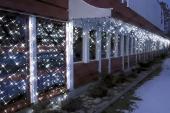 SYSTEM LED EXTRA Istappsslinga 2m 100LED Kallvit/Svart IP44