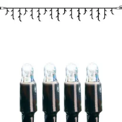 SYSTEM LED EXTRA Istappsslinga 3m 50LED Kallvit/Svart IP44