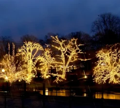 SYSTEM LED EXTRA Ljusgardin 2m 102LED Varmvit/Svart IP44