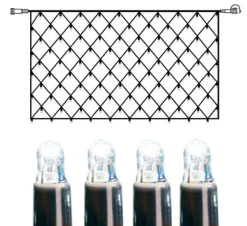 SYSTEM LED EXTRA Ljusnät 2m 100LED Kallvit/Svart IP44