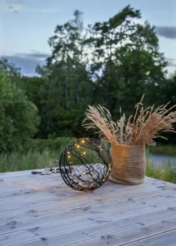 SYSTEM LED Utomhusdekoration Boll 35cm Svart