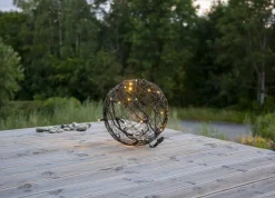 SYSTEM LED Utomhusdekoration Boll 35cm Svart