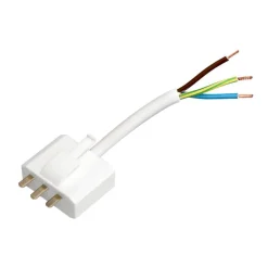 TAKKONTAKT DCL Jordad 20cm kabel Vit PR Home