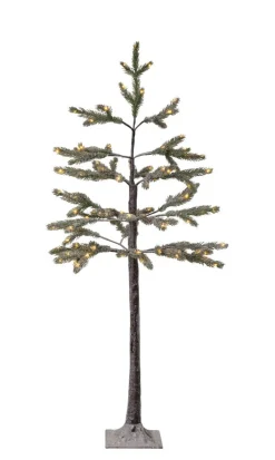 TANNE Julgran med LED 1,2m 95LED Varmvit/Grön