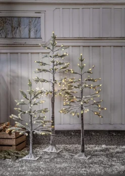 TANNE Julgran med LED 1,2m 95LED Varmvit/Grön