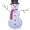 TECIDY Utomhusdekoration Snögubbe 90cm Vit