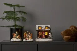 TEDVILLE Björnlek Batteri 10cm Flerfärgad