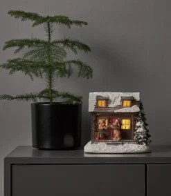 TEDVILLE Björnlek Hus Batteri 18cm Flerfärgad