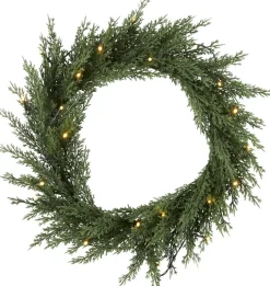 THUJA Krans 20LED 40cm Grön IP44