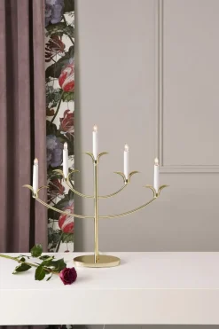 TILPI Metalljusstake 53cm Mässing