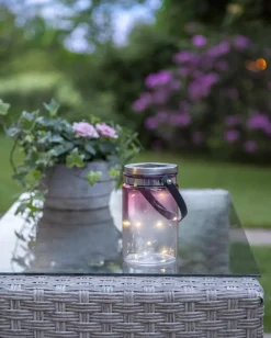 TINT Solcellsdekoration 15cm Rosa IP44