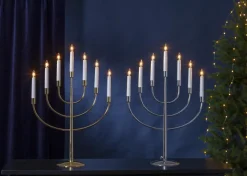 TITUS Metalljusstake 7L 59cm Mässing