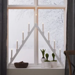 TORPA Ljusstake Vit 85cm