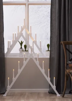 TORPA Ljusstake Vit 71cm