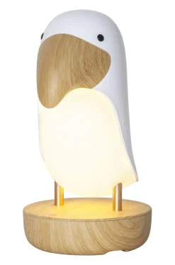 TOUCAN BIRD Nattlampa LED Batteri 20cm Vit