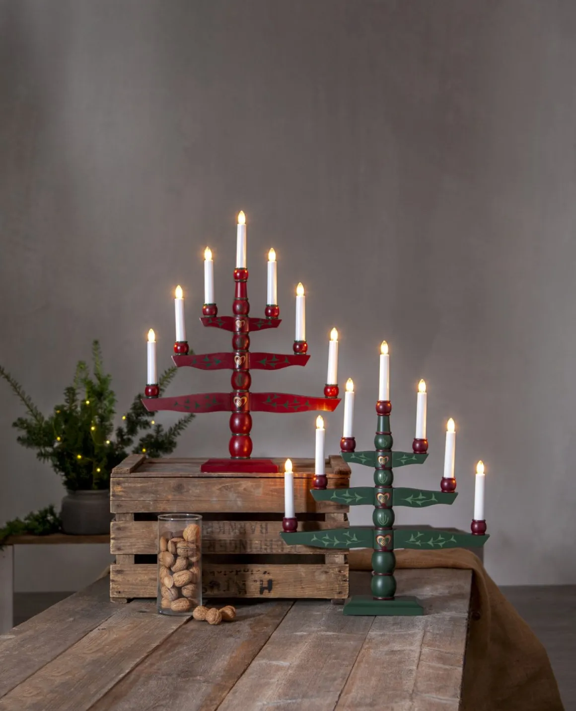 Tradition Ljusstake Röd