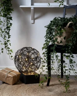 TRASSEL Utomhusdekoration 30cm 50LED IP44 Svart